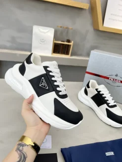 PRADA Sneakers & Trainers Leather (Black-White) EU39-45 C40202606032874139