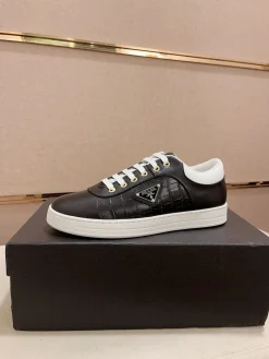 PRADA Sneakers & Trainers Leather (Black-White-Gold) EU38-44 B20202606032938109