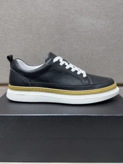 PRADA Sneakers & Trainers Leather (Black-White-Gold) EU38-44 B21202606032939109