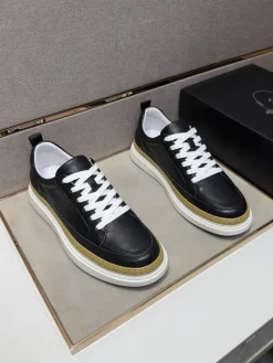 Alternative view of PRADA Sneakers & Trainers Leather (Black-White-Gold) EU38-44 B21202606032939109