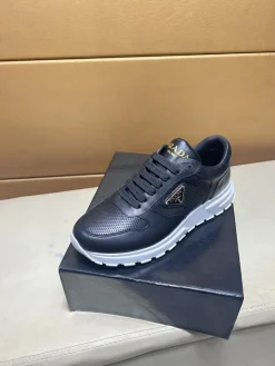 PRADA Sneakers & Trainers Leather (Black-White-Gold) EU38-44 B80202606032936129