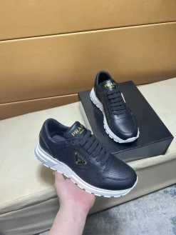 Alternative view of PRADA Sneakers & Trainers Leather (Black-White-Gold) EU38-44 B80202606032936129