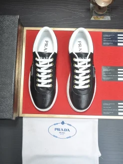 Alternative view of PRADA Sneakers & Trainers Leather (Black-White-Gold) EU38-45 B20202606032914109