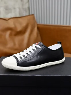 PRADA Sneakers & Trainers Leather (Black-White-Red) EU38-44 B10202606032933109