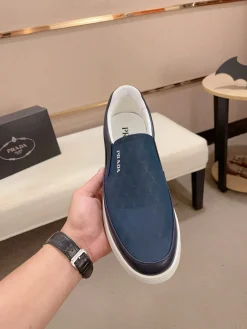 Alternative view of PRADA Sneakers & Trainers Leather (Blue-White) EU38-44 B0020260603290099