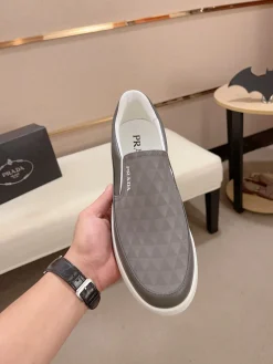 Alternative view of PRADA Sneakers & Trainers Leather (Grey-White) EU38-44 B0020260603294199
