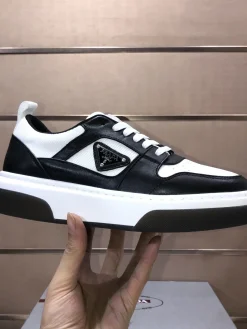 PRADA Sneakers & Trainers Leather-Mesh (Black-White) EU38-45 B80202606032954129