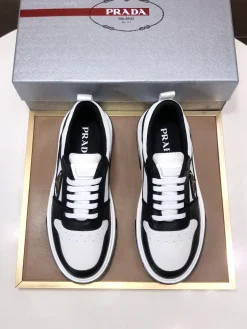 Alternative view of PRADA Sneakers & Trainers Leather-Mesh (Black-White) EU38-45 B80202606032954129