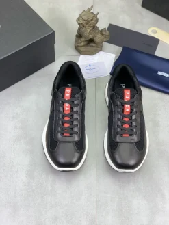 Alternative view of PRADA Sneakers & Trainers Leather-Mesh (Black-White-Red) EU38-44 C30202606032955139