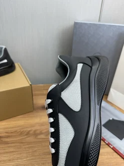 Alternative view of PRADA Sneakers & Trainers Leather-Mesh (Black-White-Red) EU38-45 C00202606032917129