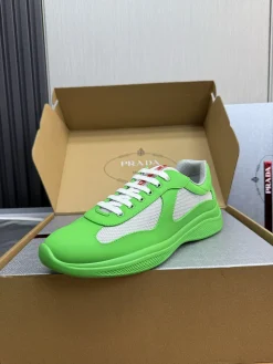 PRADA Sneakers & Trainers Leather-Mesh (Green-White) EU38-45 C00202606032906129