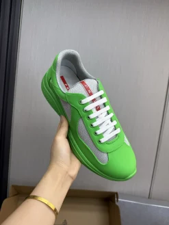 Alternative view of PRADA Sneakers & Trainers Leather-Mesh (Green-White) EU38-45 C00202606032906129
