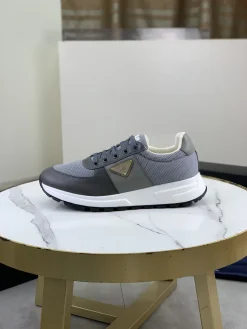 PRADA Sneakers & Trainers Leather-Mesh (Grey-White-Black) EU38-45 C40202606032956139