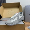 PRADA Sneakers & Trainers Leather-Mesh (Grey-White-Red) EU38-45 C00202606032907129
