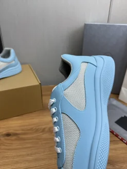 Alternative view of PRADA Sneakers & Trainers Leather-Mesh (Light Blue-White) EU38-45 C00202606032908129