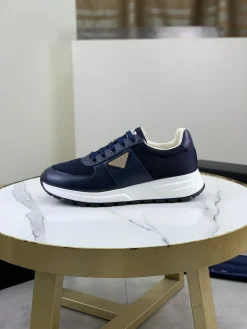 PRADA Sneakers & Trainers Leather-Mesh (Navy-White-Gold) EU38-44 C40202606032884139