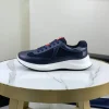 PRADA Sneakers & Trainers Leather-Mesh (Navy-White-Red) EU38-44 C30202606032899139