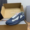 PRADA Sneakers & Trainers Leather-Mesh (Navy-White-Red) EU38-45 C00202606032881129