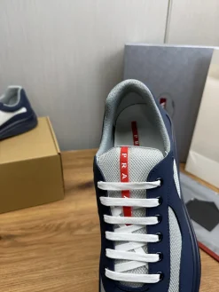 Alternative view of PRADA Sneakers & Trainers Leather-Mesh (Navy-White-Red) EU38-45 C00202606032881129