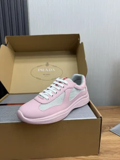 PRADA Sneakers & Trainers Leather-Mesh (Pink-White-Grey) EU38-45 C00202606032910129
