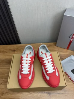 Alternative view of PRADA Sneakers & Trainers Leather-Mesh (Red-White-Grey) EU38-45 C00202606032911129