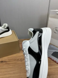 Alternative view of PRADA Sneakers & Trainers Leather-Mesh (White-Black-Grey) EU38-45 C00202606032966129