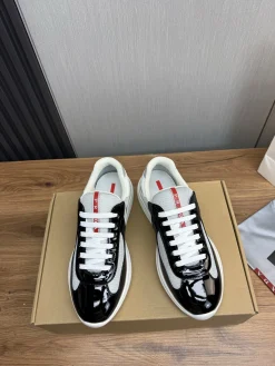Alternative view of PRADA Sneakers & Trainers Leather-Mesh (White-Black-Grey) EU38-45 C00202606032967129