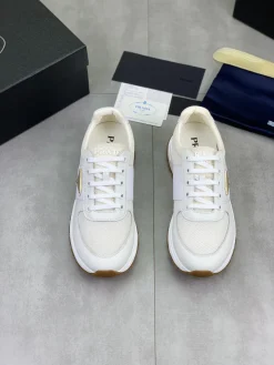 Alternative view of PRADA Sneakers & Trainers Leather-Mesh (White-Brown) EU38-44 C40202606032958139