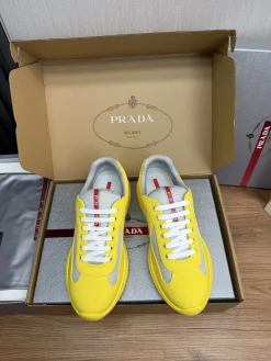 Alternative view of PRADA Sneakers & Trainers Leather-Mesh (Yellow-White-Grey) EU38-45 C00202606032918129