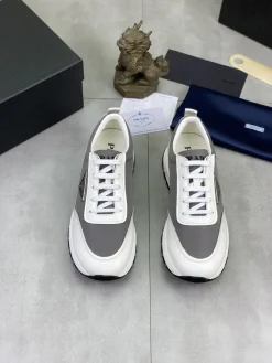 Alternative view of PRADA Sneakers & Trainers Leather-Nylon (Grey-White-Black) EU38-44 C30202606032891139