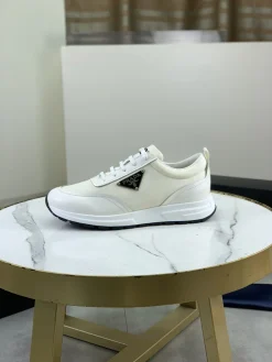 PRADA Sneakers & Trainers Leather-Nylon (White-Black) EU38-44 C30202606032888139