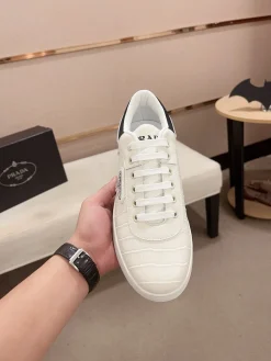Alternative view of PRADA Sneakers & Trainers Leather (White-Black) EU38-44 B20202606032945109