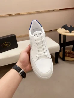 Alternative view of PRADA Sneakers & Trainers Leather (White-Blue) EU38-44 B10202606032889109