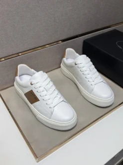 Alternative view of PRADA Sneakers & Trainers Leather (White-Brown) EU38-44 B10202606032948109
