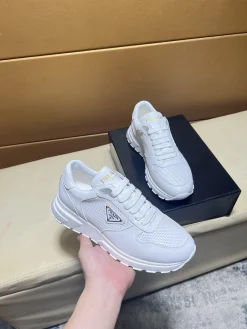 Alternative view of PRADA Sneakers & Trainers Leather (White) EU38-44 B80202606032943129