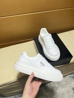 Alternative view of PRADA Sneakers & Trainers Leather (White) EU38-44 B80202606032975129