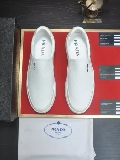 Alternative view of PRADA Sneakers & Trainers Leather (White) EU38-45 B0020260603294499