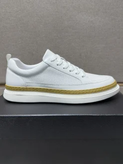 PRADA Sneakers & Trainers Leather (White-Gold) EU38-44 B21202606032949109