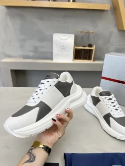 PRADA Sneakers & Trainers Leather (White-Grey) EU39-45 C40202606032875139