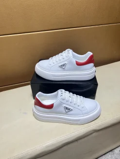 PRADA Sneakers & Trainers Leather (White-Red) EU38-44 B80202606032977129