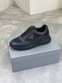 PRADA Sneakers & Trainers Mesh-Leather (Black) EU38-44 B80202606032878129