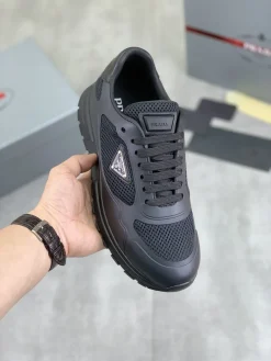 Alternative view of PRADA Sneakers & Trainers Mesh-Leather (Black) EU38-44 B80202606032878129