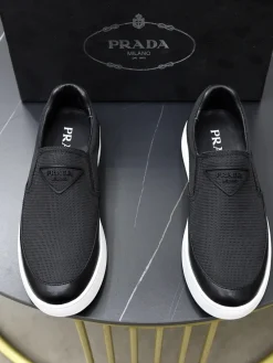 Alternative view of PRADA Sneakers & Trainers Mesh-Leather (Black-White) EU38-44 B0020260603296199