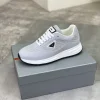 PRADA Sneakers & Trainers Mesh-Leather (Grey-White-Black) EU38-44 B80202606032882129