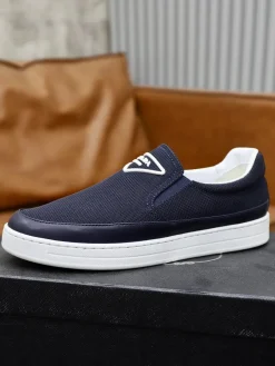 PRADA Sneakers & Trainers Mesh-Leather (Navy-White) EU38-44 B0020260603286899