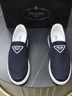 Alternative view of PRADA Sneakers & Trainers Mesh-Leather (Navy-White) EU38-44 B0020260603286899