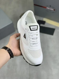 Alternative view of PRADA Sneakers & Trainers Mesh-Leather (White-Black) EU38-44 B80202606032887129