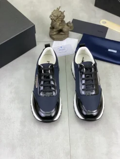 Alternative view of PRADA Sneakers & Trainers Nylon-Patent Leather (Navy-Black-White) EU38-44 C30202606032871139