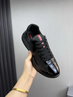 Alternative view of PRADA Sneakers & Trainers Patent Leather-Mesh (Black) EU38-45 C00202606032965129