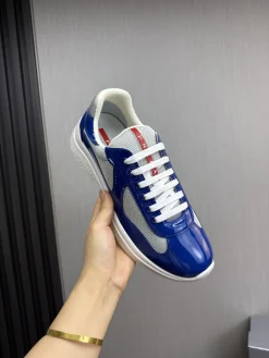 Alternative view of PRADA Sneakers & Trainers Patent Leather-Mesh (Blue-White-Red) EU38-45 C00202606032968129